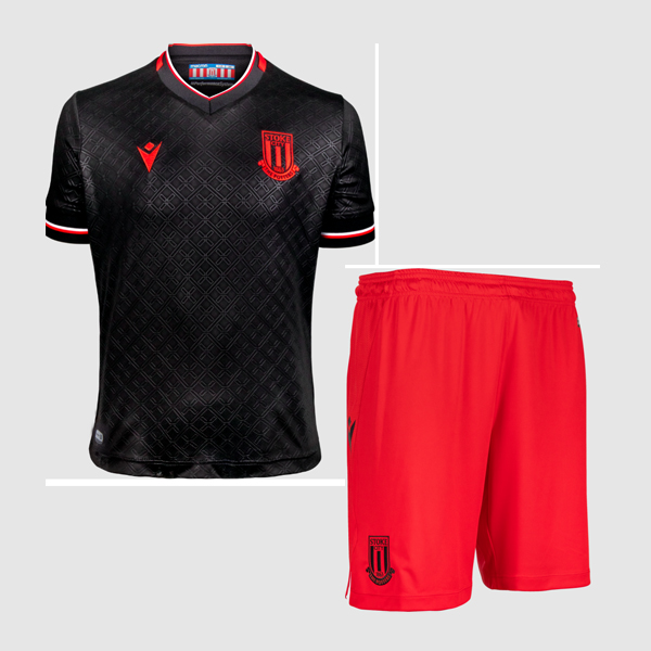 Stoke City 2022/23 Third Kids Soccer Jersey Kit Children Shirt and Shorts