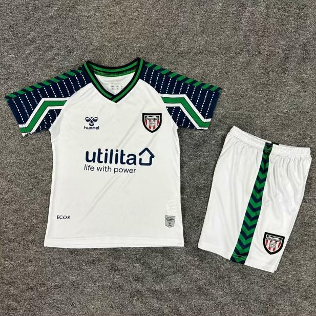 Sunderland 2024/25 Away Kids Soccer Kit Children Shirt and Shorts