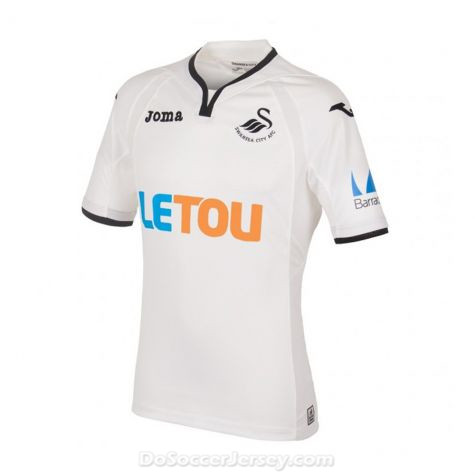 Swansea City 2017/18 Home Shirt Soccer Jersey