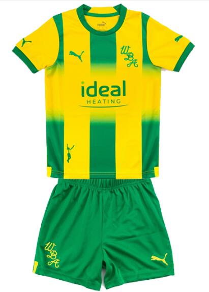West Bromwich Albion 2022/23 Away Kids Soccer Kit Children Shirt + Shorts