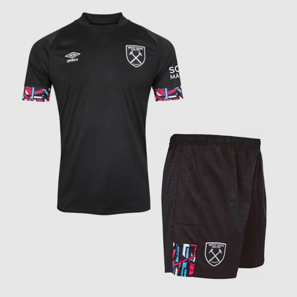 West Ham United 2022/23 Away Kids Soccer Kit Children Shirt + Shorts