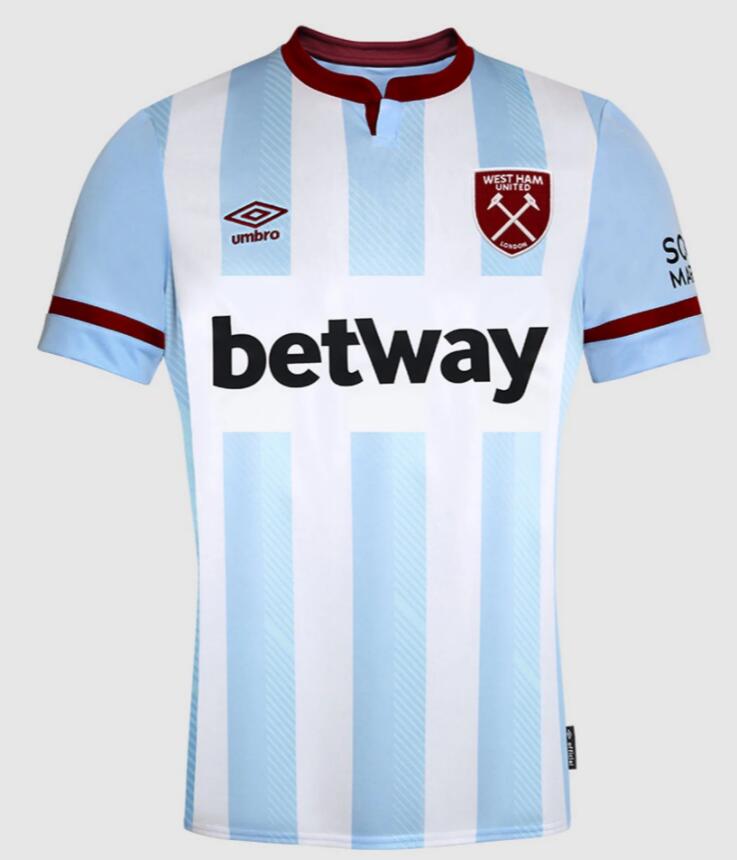 West Ham United 2021/22 Away Shirt Soccer Jersey