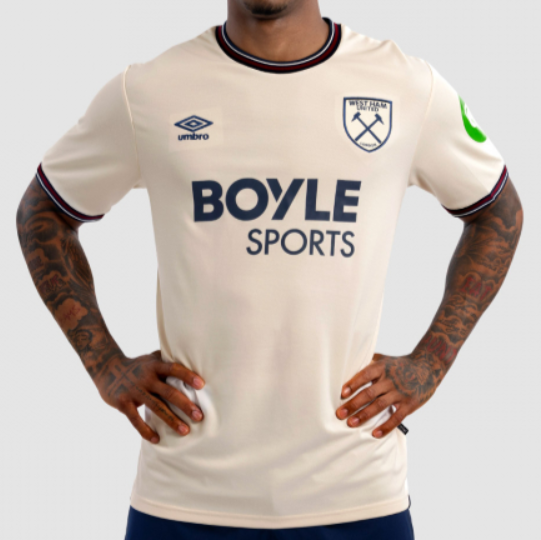West Ham United 2025/26 Away Shirt Soccer Jersey