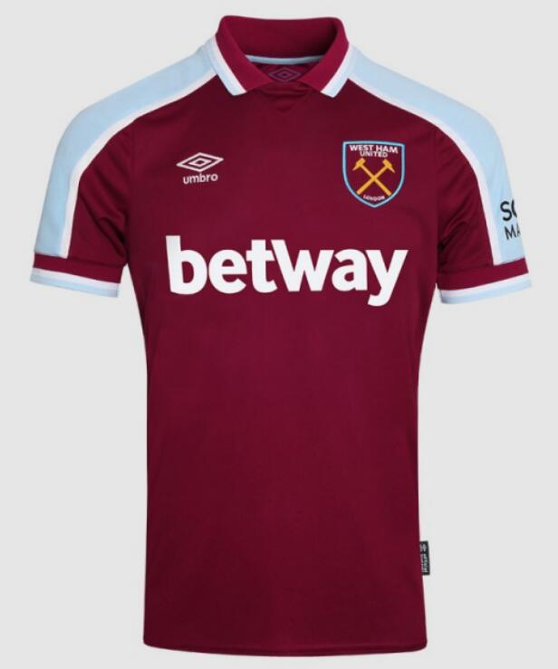 West Ham United 2021/22 Home Shirt Soccer Jersey