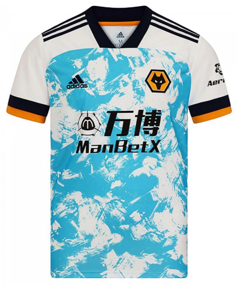 Wolverhampton Wanderers 2020/21 Away Shirt Soccer Jersey