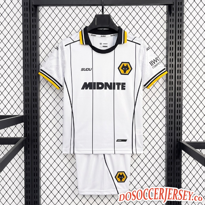 Wolves 2026/27 Away Kids Soccer Kit Jersey Shirt + Shorts