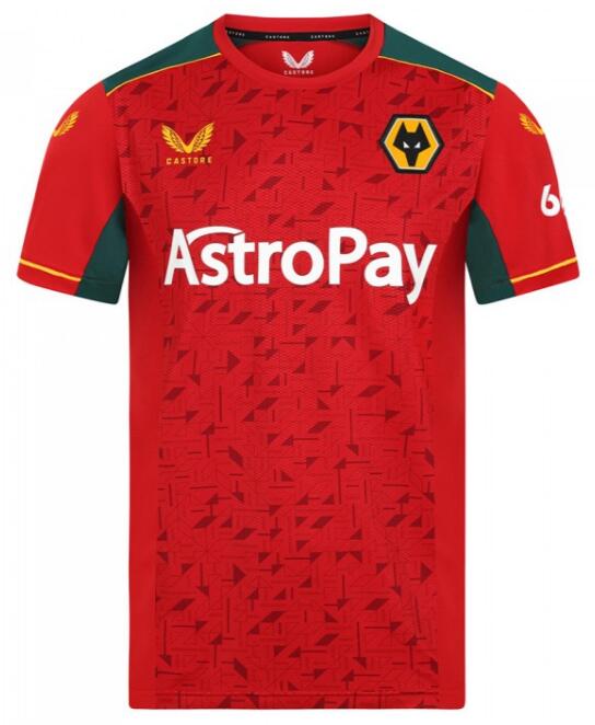 Wolverhampton Wanderers 2023/24 Away Shirt Soccer Jersey
