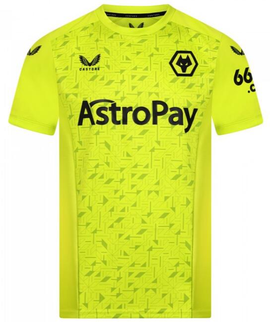 Wolverhampton Wanderers 2023/24 Goalkeeper Yellow Shirt Soccer Jersey