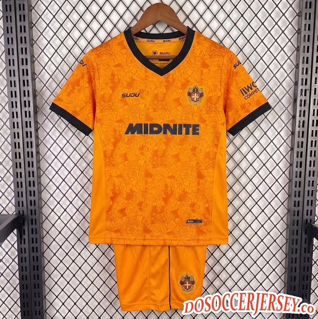 Wolves 2026/27 Home Kids Soccer Kit Jersey Shirt + Shorts