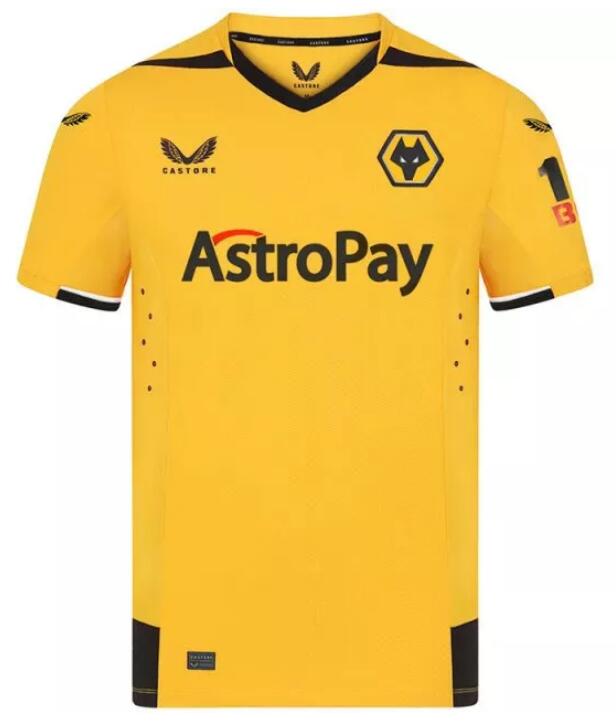 Wolverhampton Wanderers 2022/23 Home Shirt Soccer Jersey