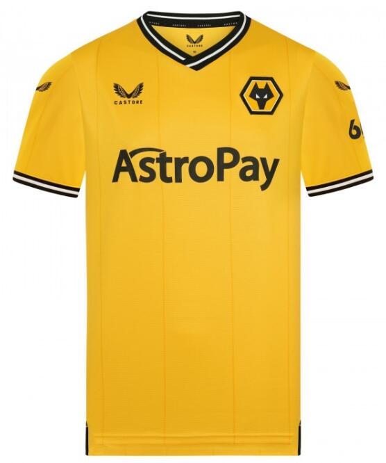 Wolverhampton Wanderers 2023/24 Home Shirt Soccer Jersey