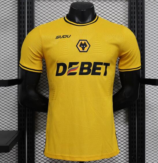 Wolverhampton Wanderers 2024/25 Home Match Version Shirt Soccer Jersey