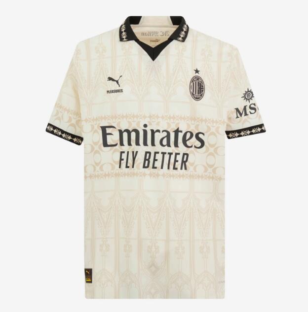 AC Milan 2023/24 Fourth Match Version White Shirt Soccer Jersey