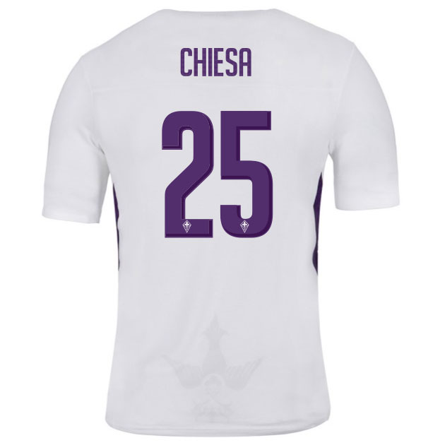 Fiorentina 2018/19 CHIESA 25 Away Shirt Soccer Jersey