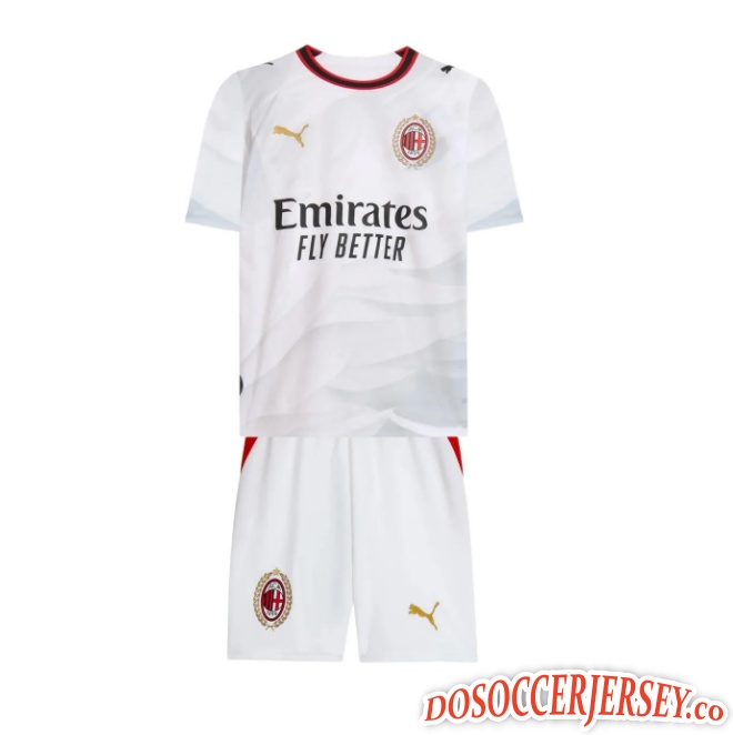 AC Milan 2026/27 Away Kids Soccer Kits Team Shirt + Shorts