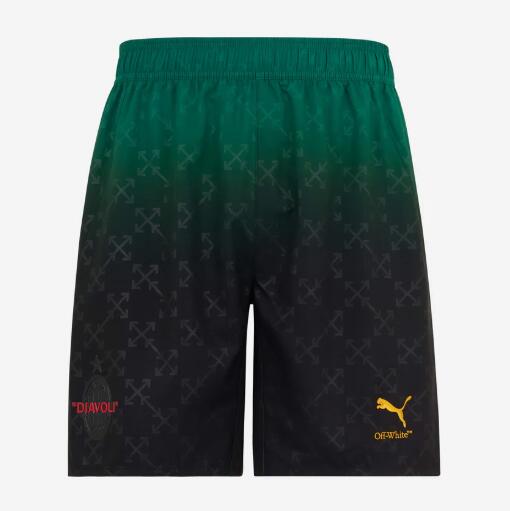 AC Milan 2024/25 Fourth Black Green Soccer Shorts