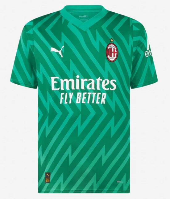 AC Milan 2023/24 Goalkeeper Green Shirt Soccer Jersey