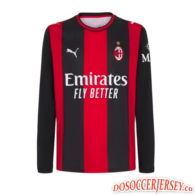 AC Milan 2026/27 Home Long Sleeved Shirt Soccer Jersey