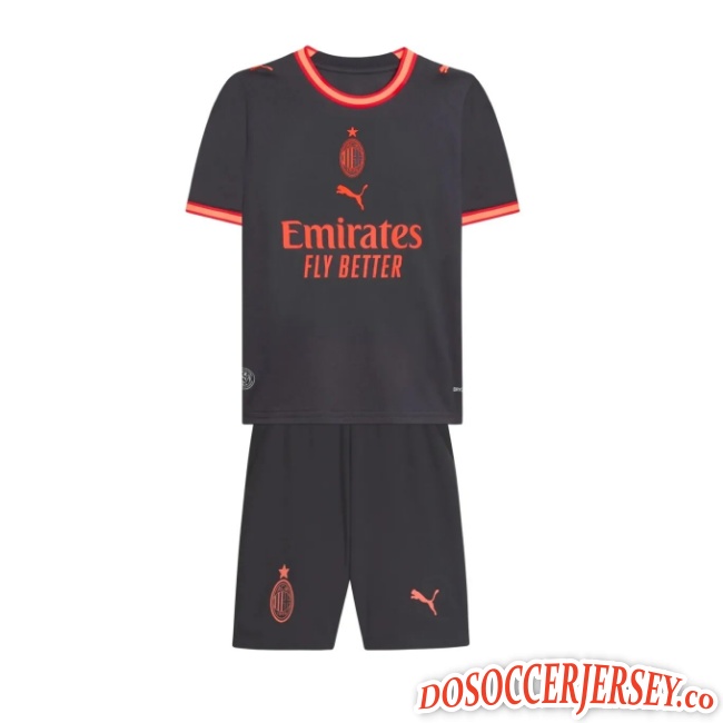 AC Milan 2026/27 Third Kids Soccer Kits Team Shirt + Shorts