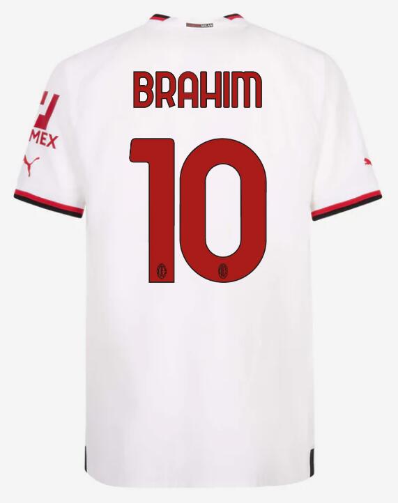 AC Milan 2022/23 Away 10 BRAHIM Shirt Soccer Jersey