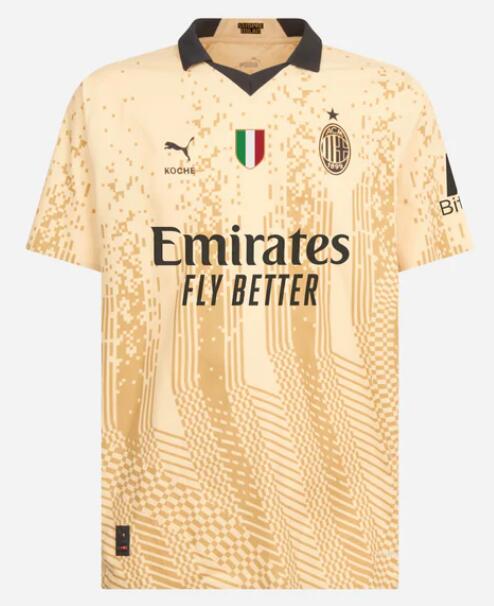 AC Milan 2022/23 Fourth Goalkeeper Shirt Soccer Jersey with Champions Patch