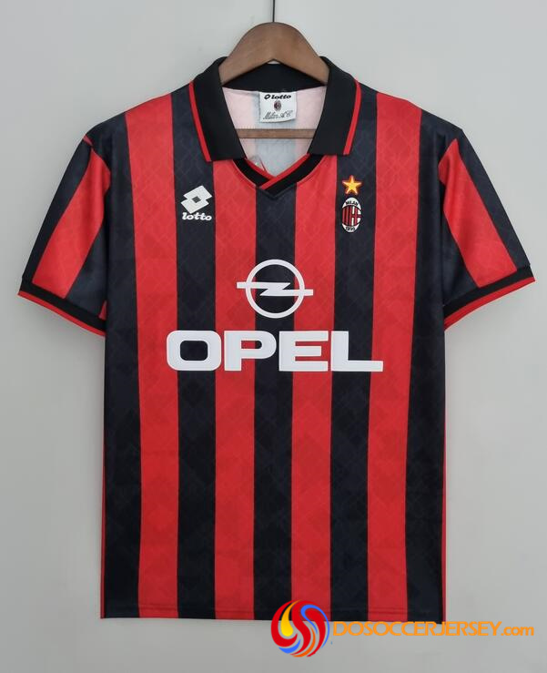 AC Milan 1995/96 Home Retro Shirt Soccer Jersey