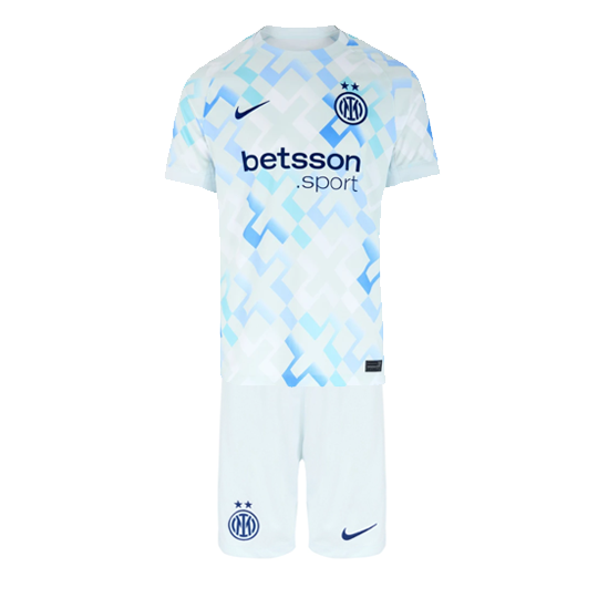 Inter Milan 2025/26 Away Kids Soccer Kit Children Shirt And Shorts