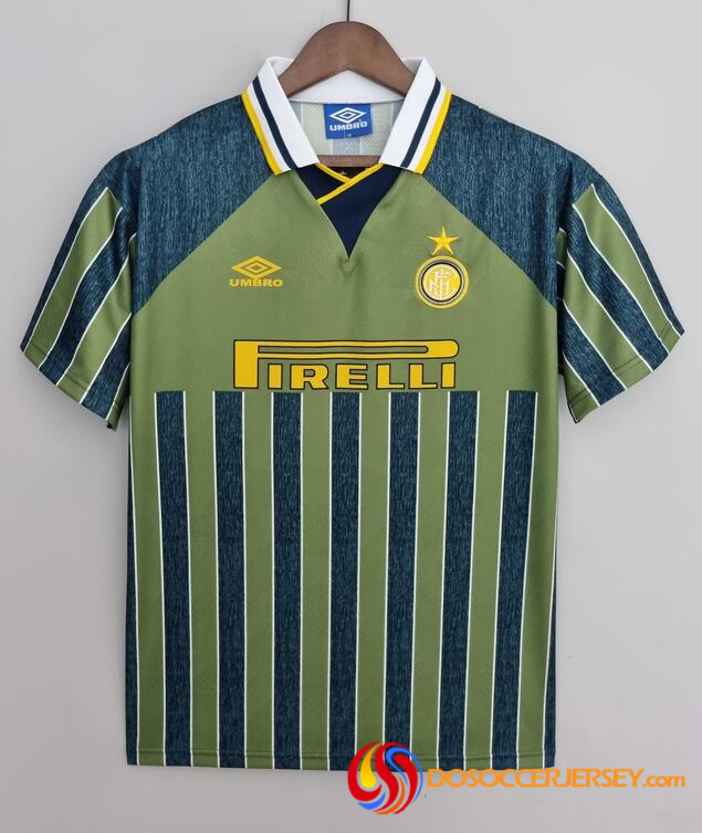Inter Milan 1995/96 Away Retro Shirt Soccer Jersey