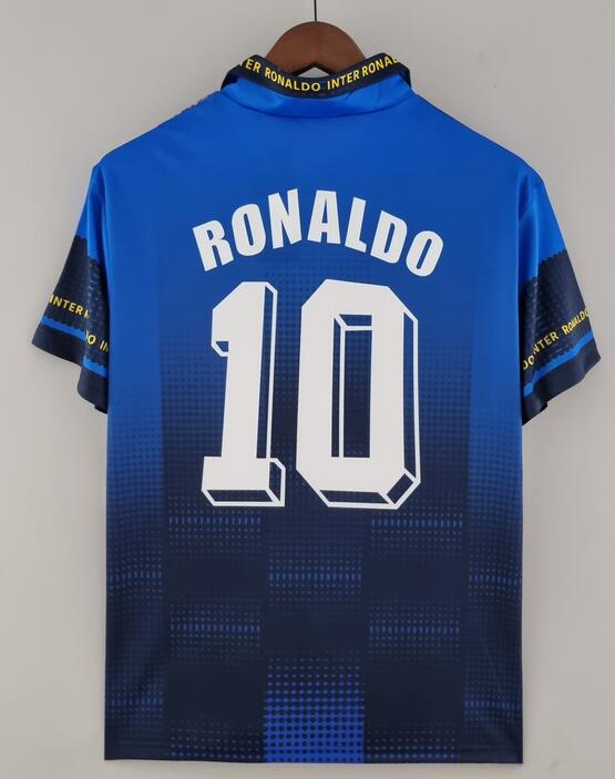 Inter Milan 1997/98 Commemorative Retro Ronaldo 9 Shirt Soccer Jersey