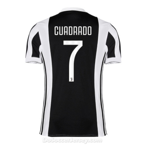 Juventus 2017/18 Home CUADRADO #7 Shirt Soccer Jersey