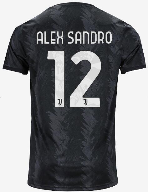 Juventus 2022/23 Away 12 ALEX SANDRO Shirt Soccer Jersey
