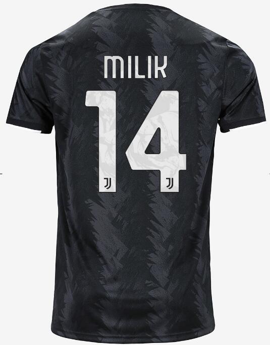Juventus 2022/23 Away 14 MILIK Shirt Soccer Jersey