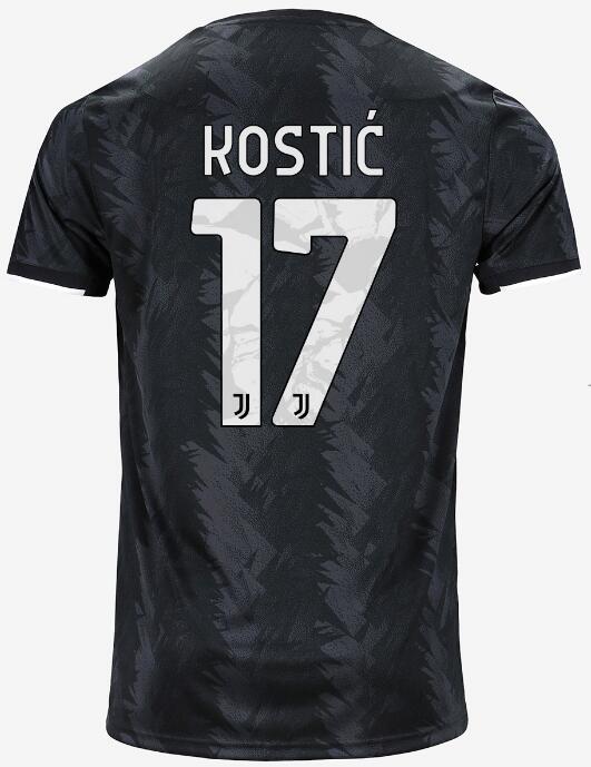 Juventus 2022/23 Away 17 KOSTIĆ Shirt Soccer Jersey