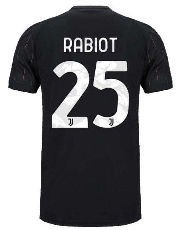 Juventus 2021/22 Away 25 RABIOT Shirt Soccer Jersey