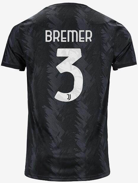 Juventus 2022/23 Away 3 BREMER Shirt Soccer Jersey
