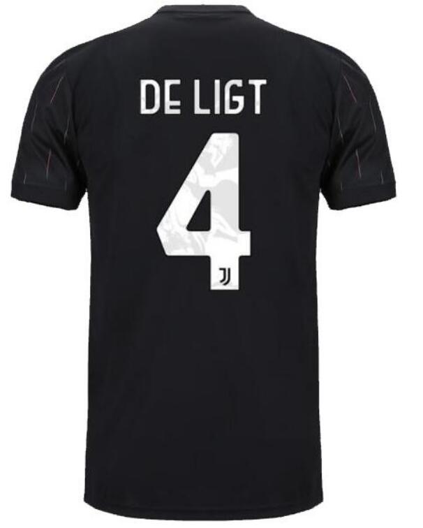 Juventus 2021/22 Away 4 DE LIGT Shirt Soccer Jersey