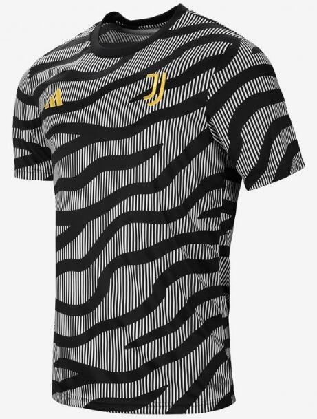 Juventus 2023/24 Black Grey Pre-Game Training Shirt