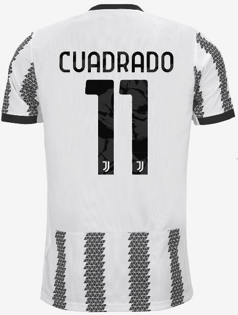 Juventus 2022/23 Home 11 CUADRADO Shirt Soccer Jersey