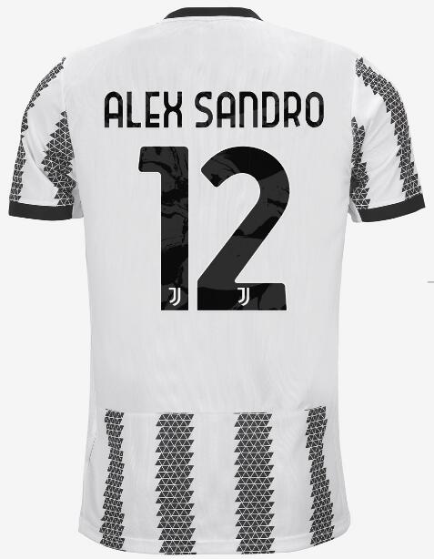 Juventus 2022/23 Home 12 ALEX SANDRO Shirt Soccer Jersey