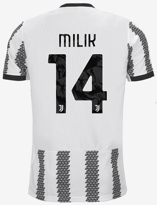 Juventus 2022/23 Home 14 MILIK Shirt Soccer Jersey