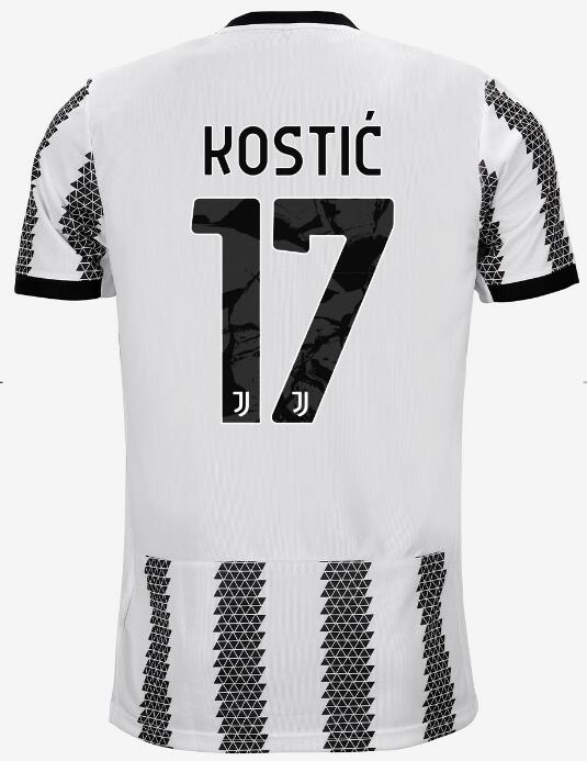 Juventus 2022/23 Home 17 KOSTIĆ Shirt Soccer Jersey