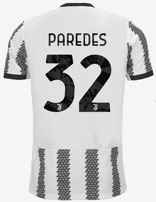 Juventus 2022/23 Home 32 PAREDES Shirt Soccer Jersey