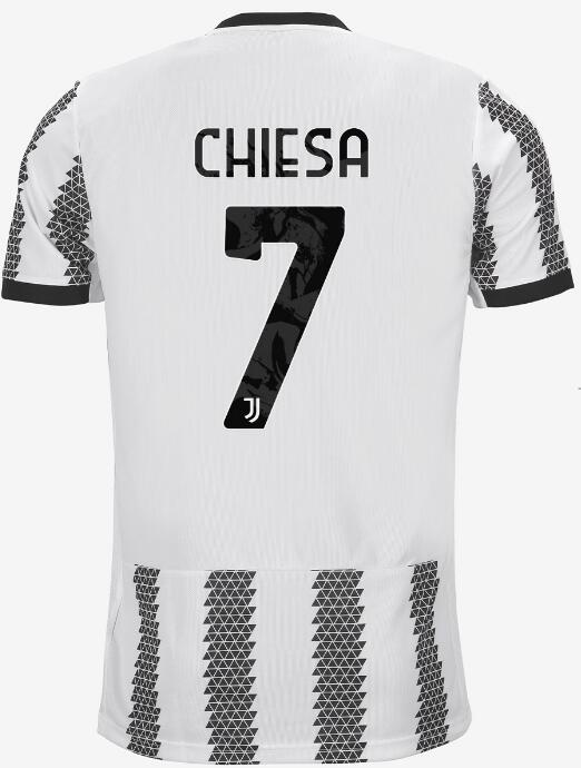 Juventus 2022/23 Home 7 CHIESA Shirt Soccer Jersey