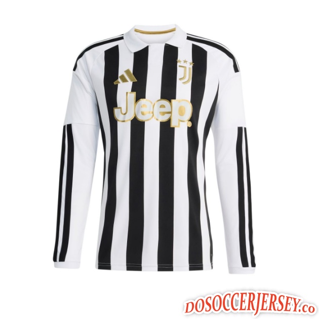 Juventus 2026/27 Home Long Sleeved Shirt Soccer Jersey