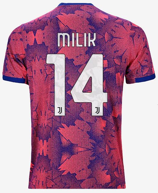 Juventus 2022/23 Third 14 MILIK Shirt Soccer Jersey