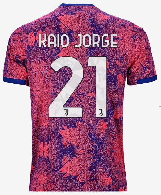 Juventus 2022/23 Third 21 KAIO JORGE Shirt Soccer Jersey