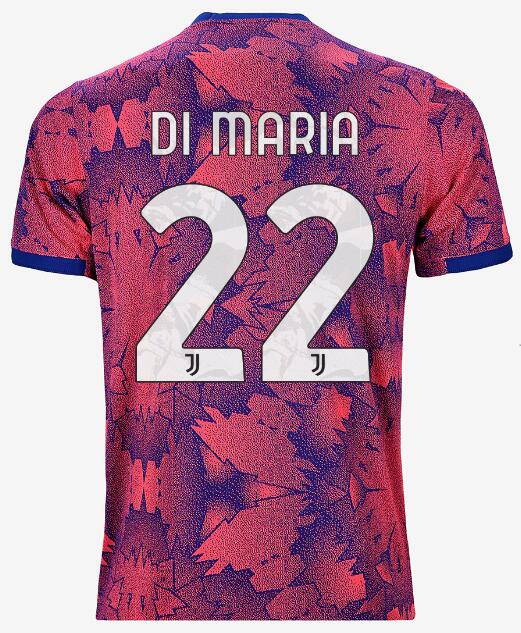 Juventus 2022/23 Third 22 DI MARIA Shirt Soccer Jersey