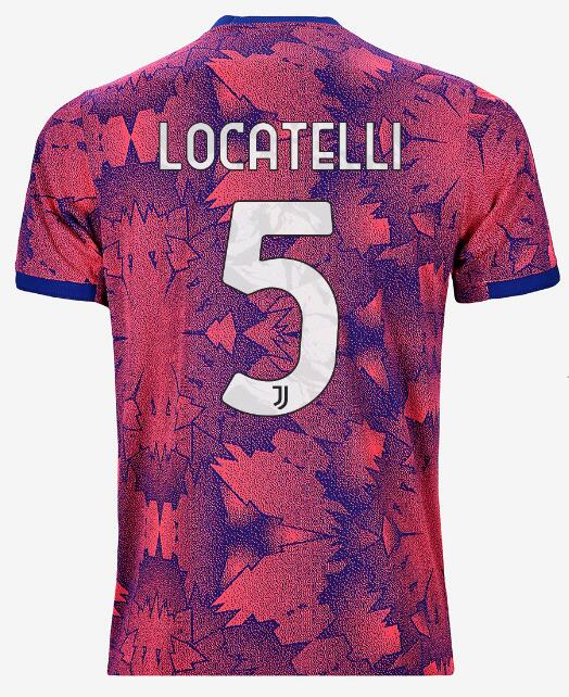 Juventus 2022/23 Third 5 LOCATELLI Shirt Soccer Jersey