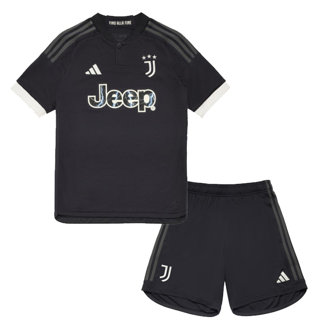 Juventus 2023/24 Third Kids Soccer Team Kit Children Shirt + Shorts