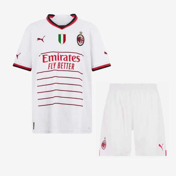 AC Milan 2022/23 Away Kids Soccer Kits Children Shirt + Shorts
